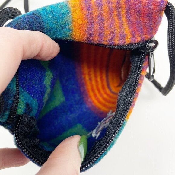 Pendleton Blanket Zip Crossbody Pouch Turtle Embroidery - Picture 5 of 5